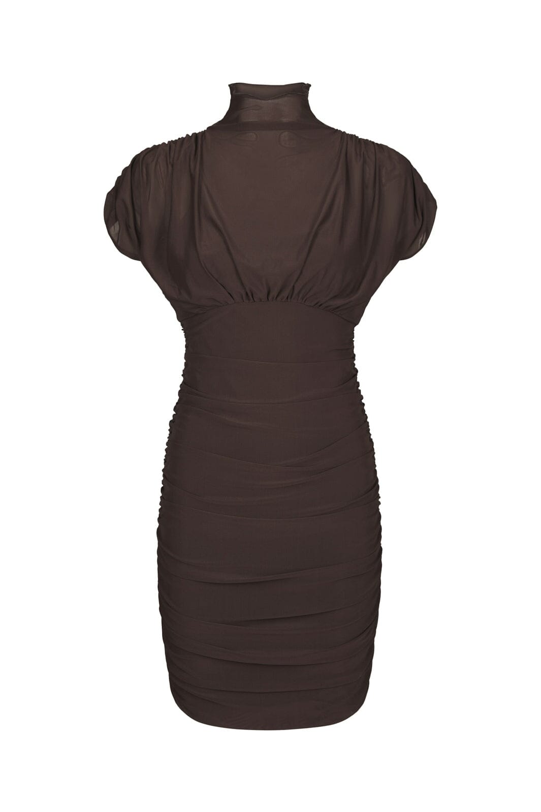 Neo Noir - Delyna Mesh Dress 171227 - 676 - Dark Brown
