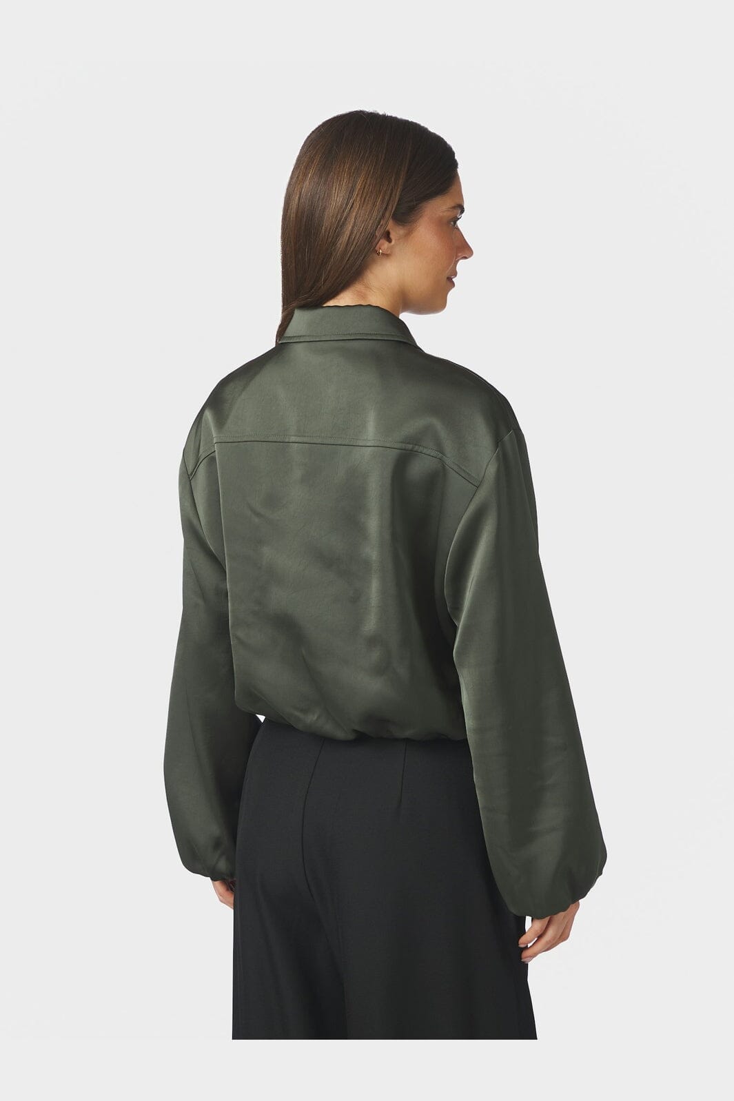Neo Noir - Denielle Heavy Sateen Jacket 167474 - 591 - Deep Green