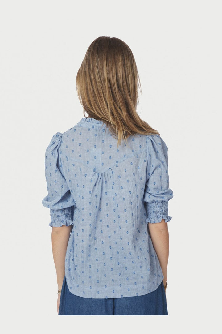 Neo Noir - Diana Dobby S Blouse 167750 - 145 - Light Blue