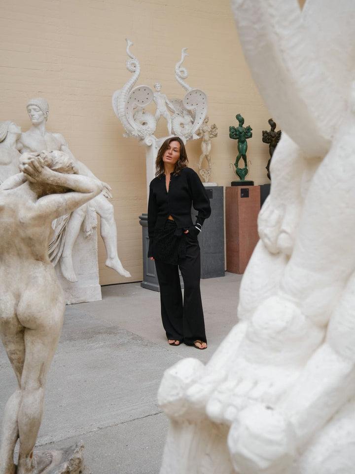 Neo Noir - Diffana Wrap Skirt 166872 - 100 - Black Nederdele 