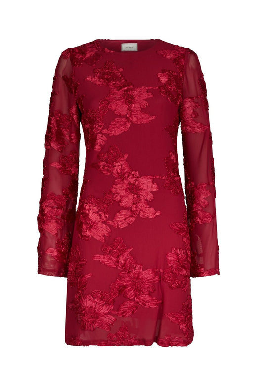 Neo Noir - Dirina Big Flower Mesh Dress 167279 - 160 - Red