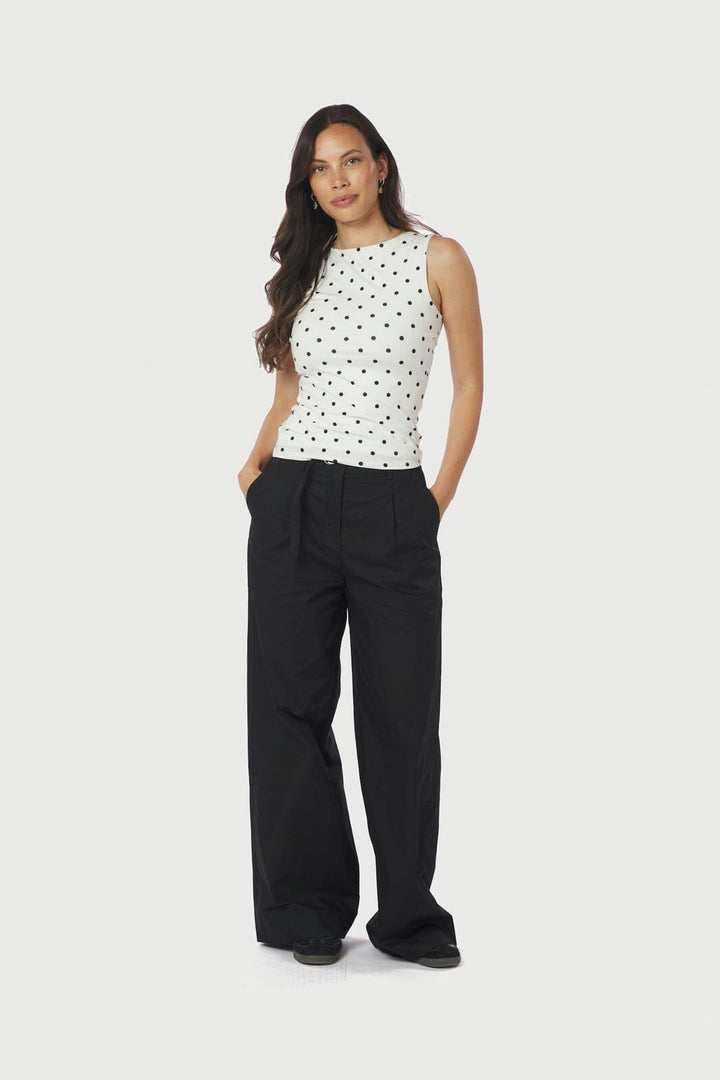 Neo Noir - Ditty Jersey Dot Top 167487 - 120 - White