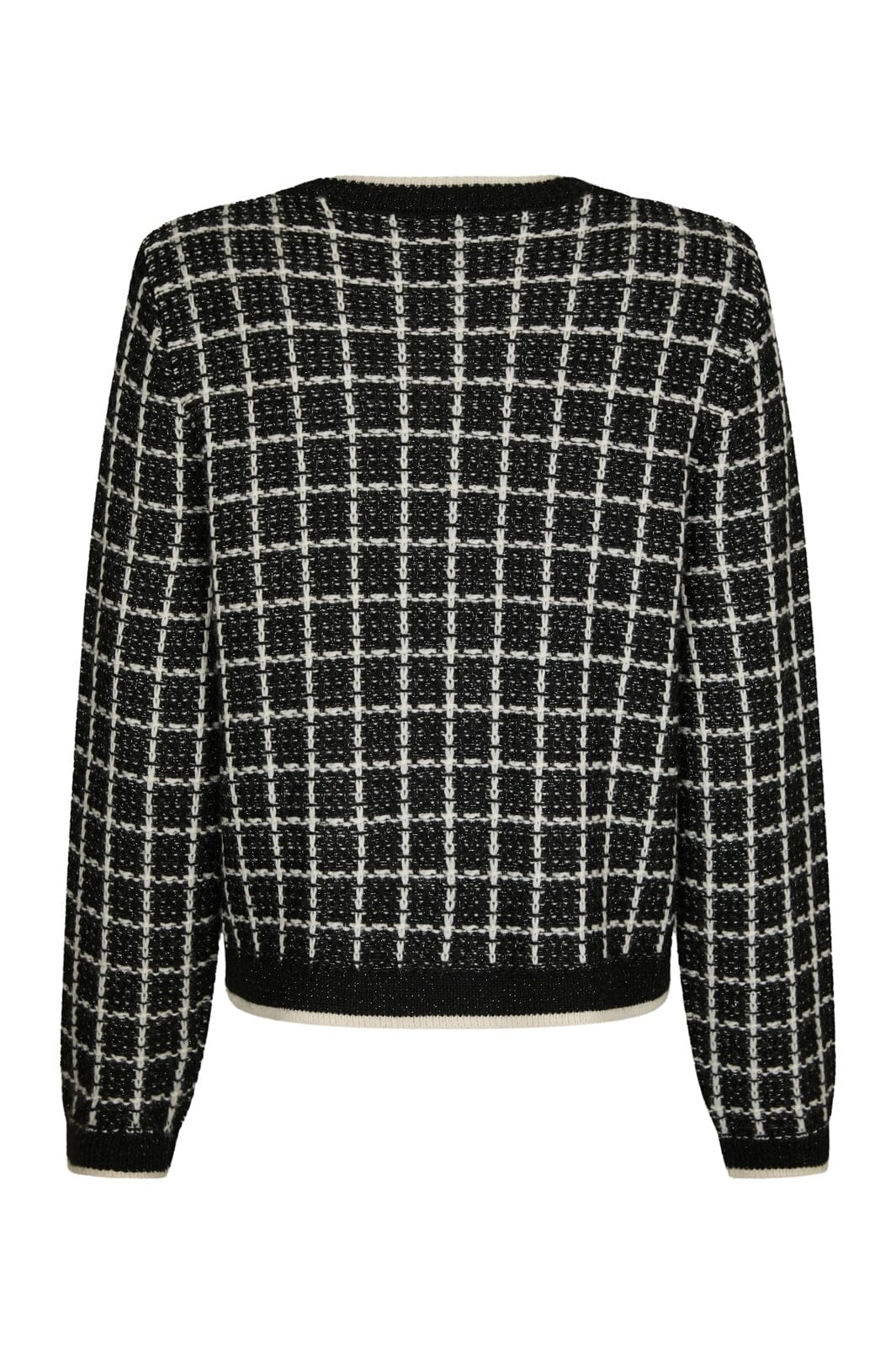 Neo Noir - Doro Stitch Knit Cardigan 164513 - 100 - Black