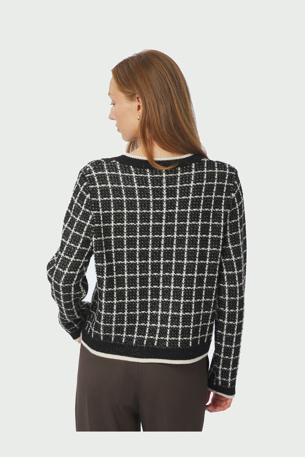Neo Noir - Doro Stitch Knit Cardigan 164513 - 100 - Black