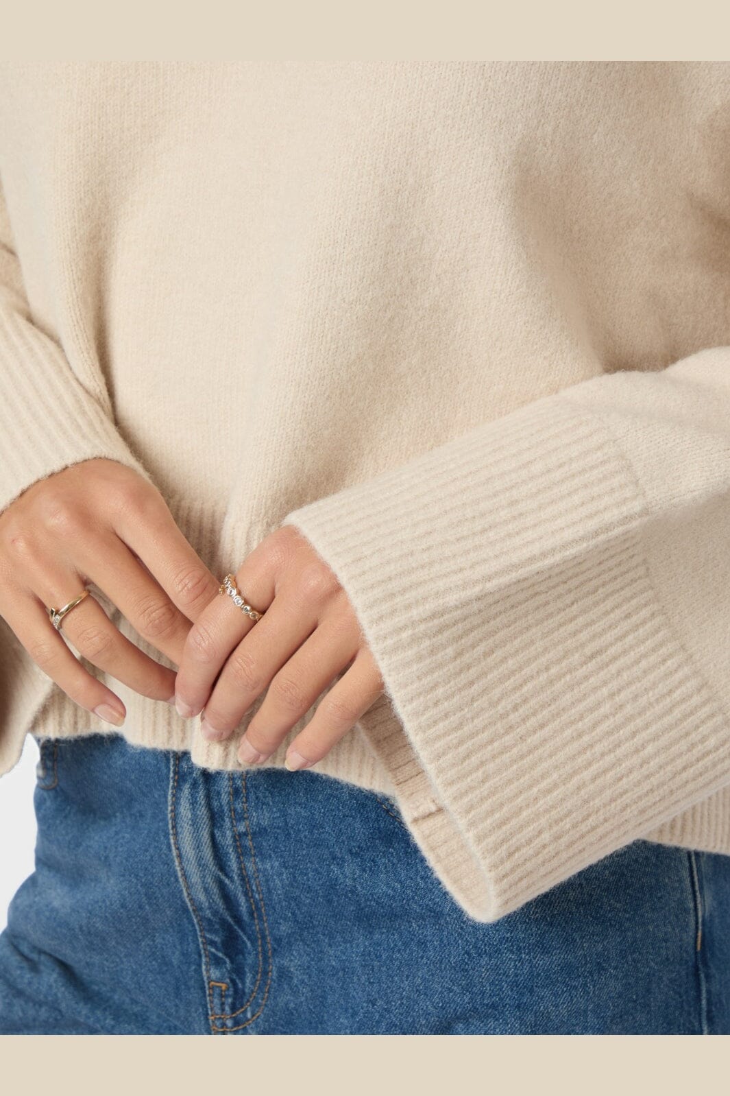 Neo Noir - Dova Knit Blouse 164912 - 124 - Ivory