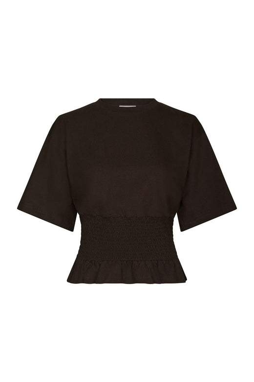 Neo Noir - Dray Boxy Smock Tee 165720 - 676 - Dark Brown