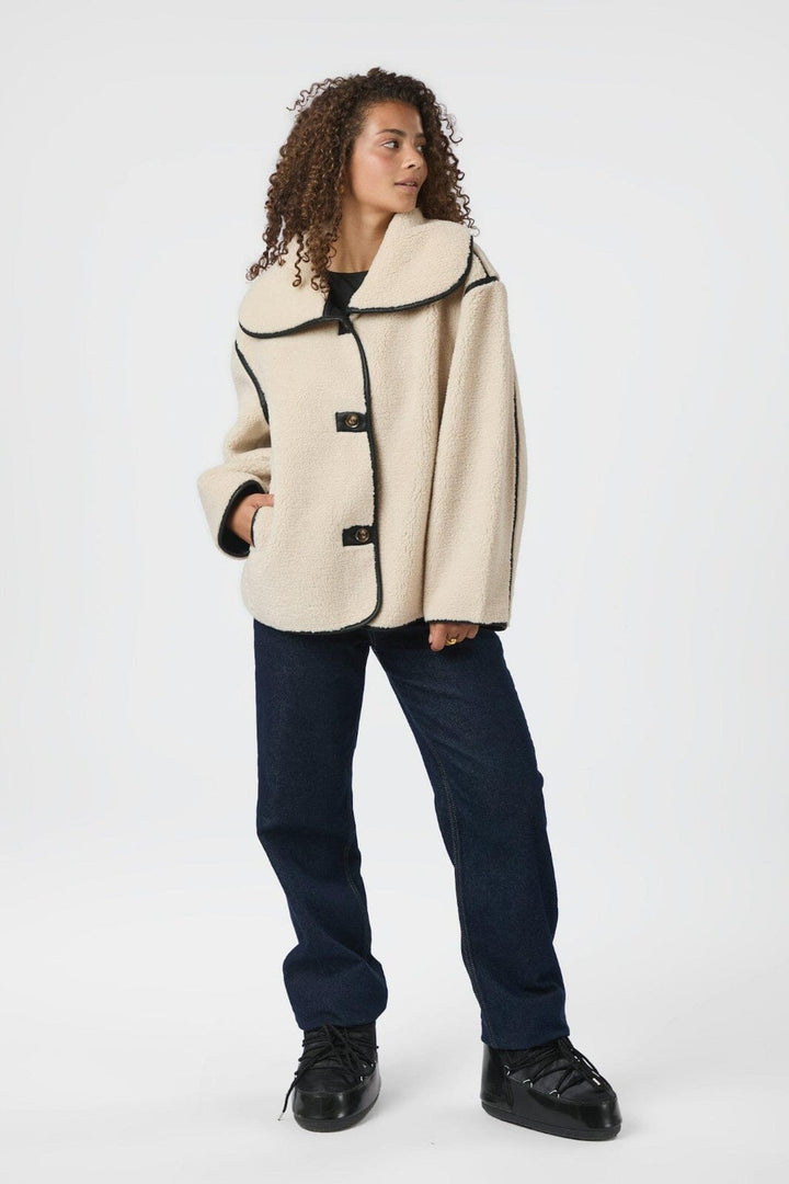 Neo Noir - Edmund Teddy Jacket 164851 - 124 - Ivory