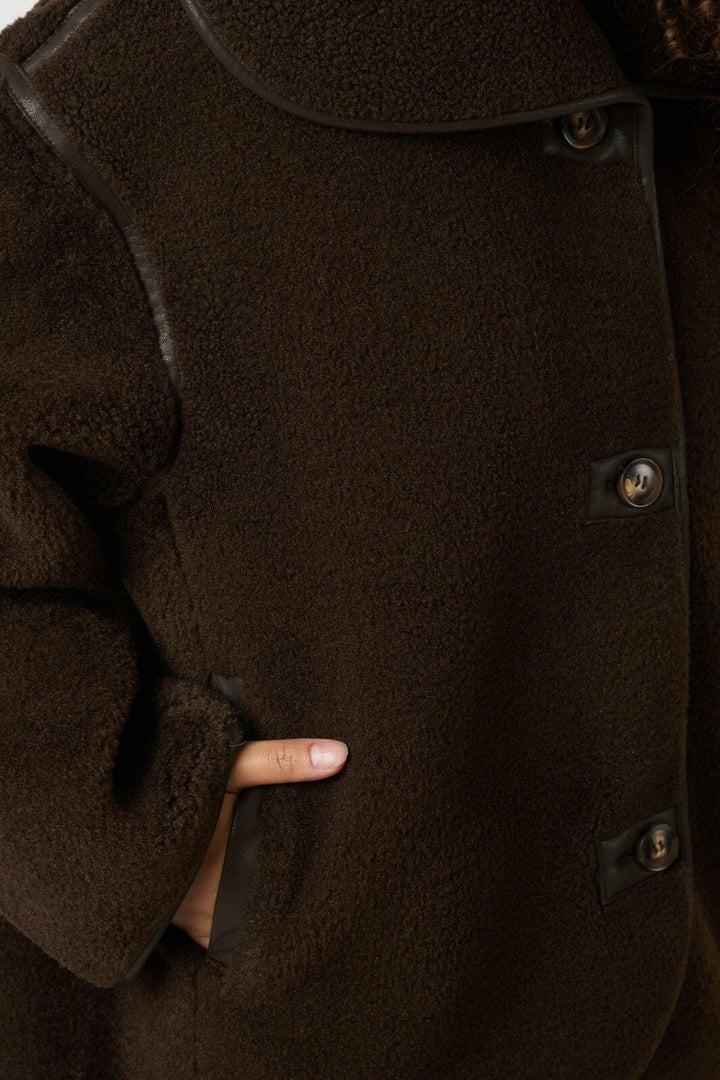 Neo Noir - Edmund Teddy Jacket 164851 - 676 - Dark Brown