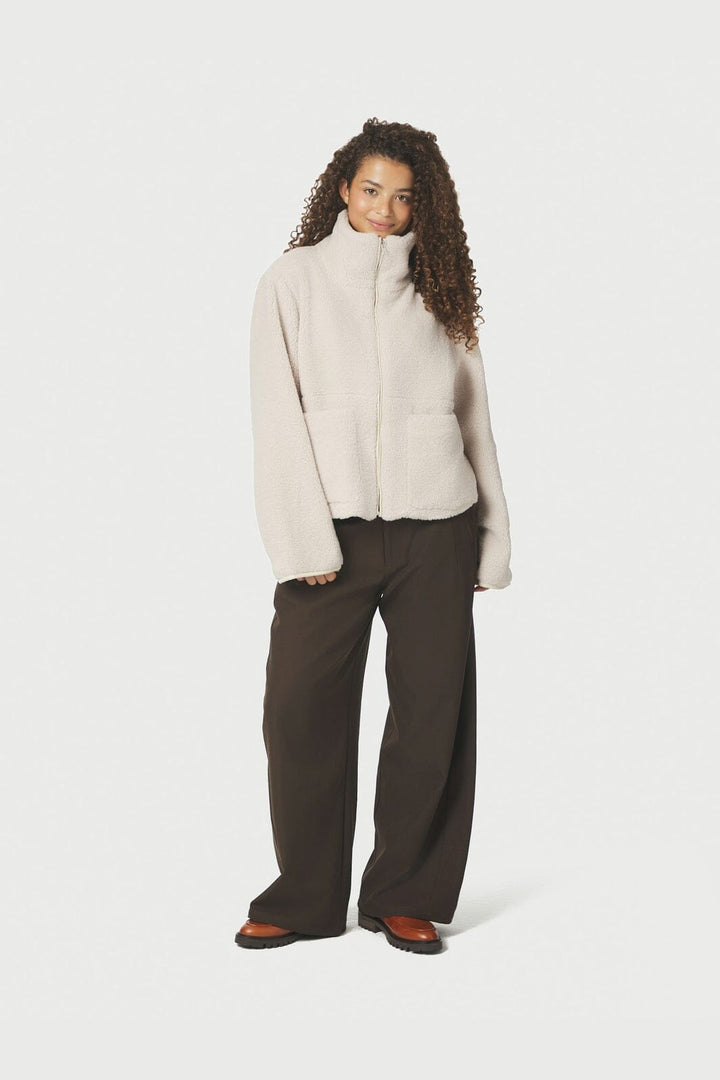 Neo Noir - Effa Teddy Jacket 164602 - 436 - Ivory/Ivory