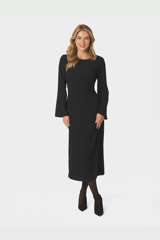 Neo Noir - Emmely Drape Dress 170471 - 100 - Black