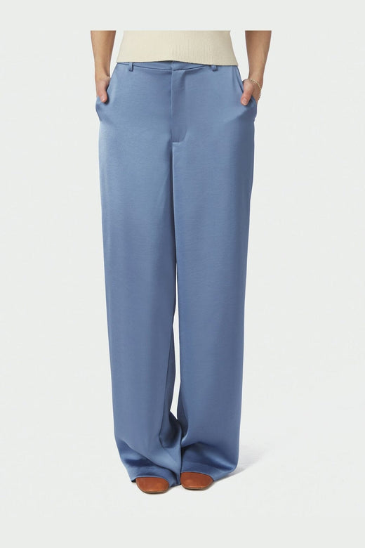 Neo Noir - Emmett Heavy Sateen Pants 164136 - 407 - Smoke Blue