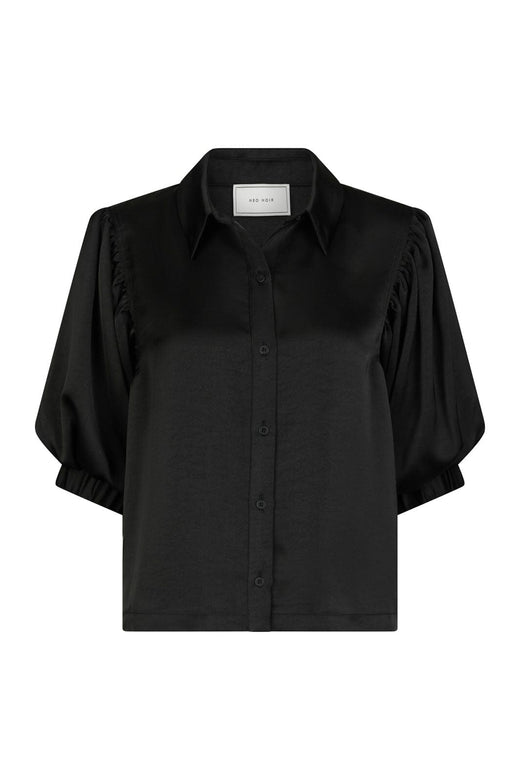 Neo Noir - Etta Heavy Sateen Shirt 167036 - 100 - Black