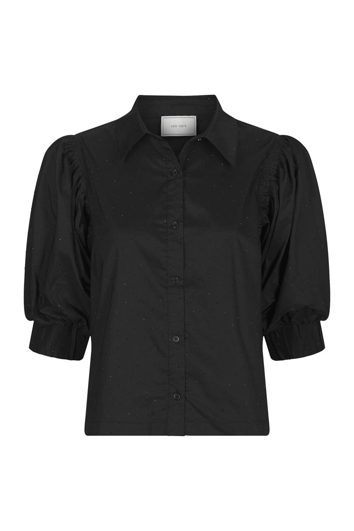 Neo Noir - Etta Poplin Bedazz Shirt 170771 - 100 - Black