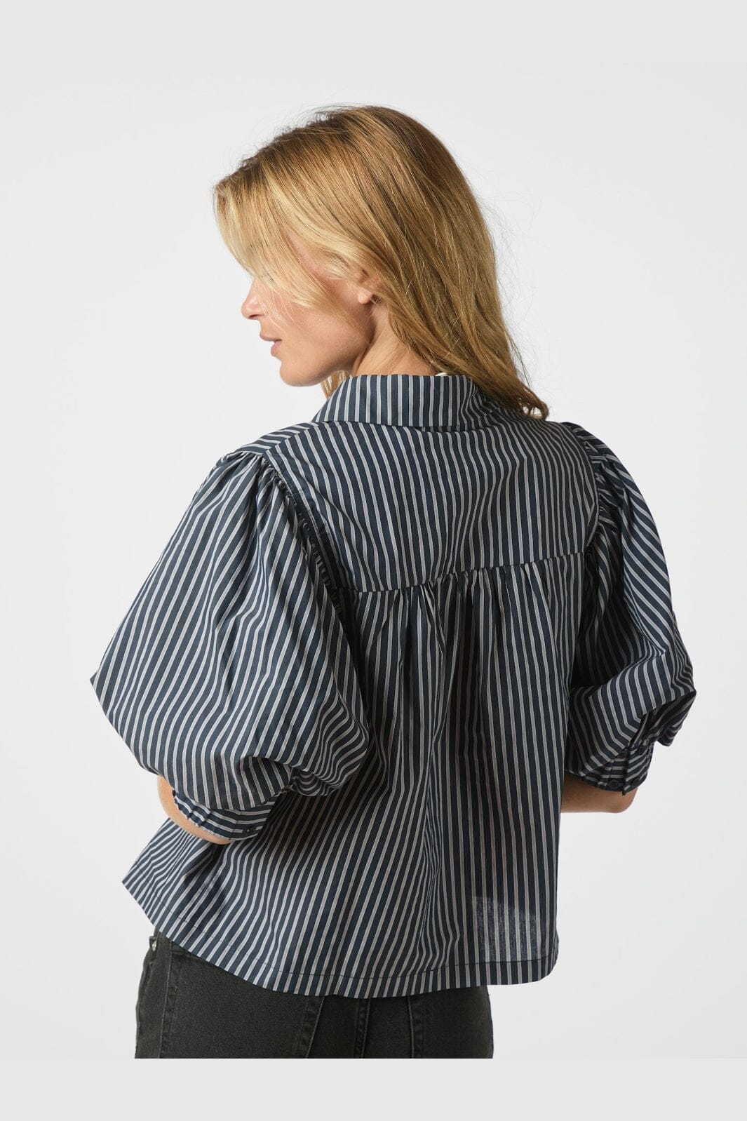 Neo Noir - Etta Stripe Shirt 166862 - 141 - Navy