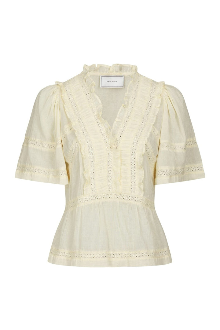 Neo Noir - Evienne S Voile Top 161856 - 416 - Butter Yellow