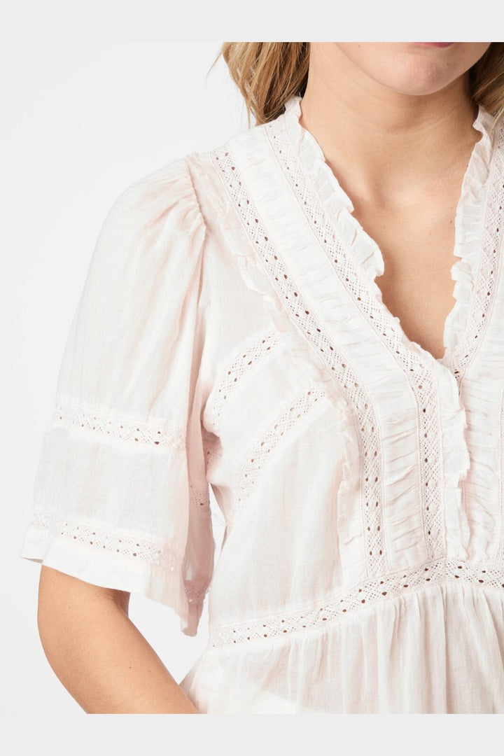 Neo Noir - Evienne S Voile Top 161856 - 754 - Light Pink