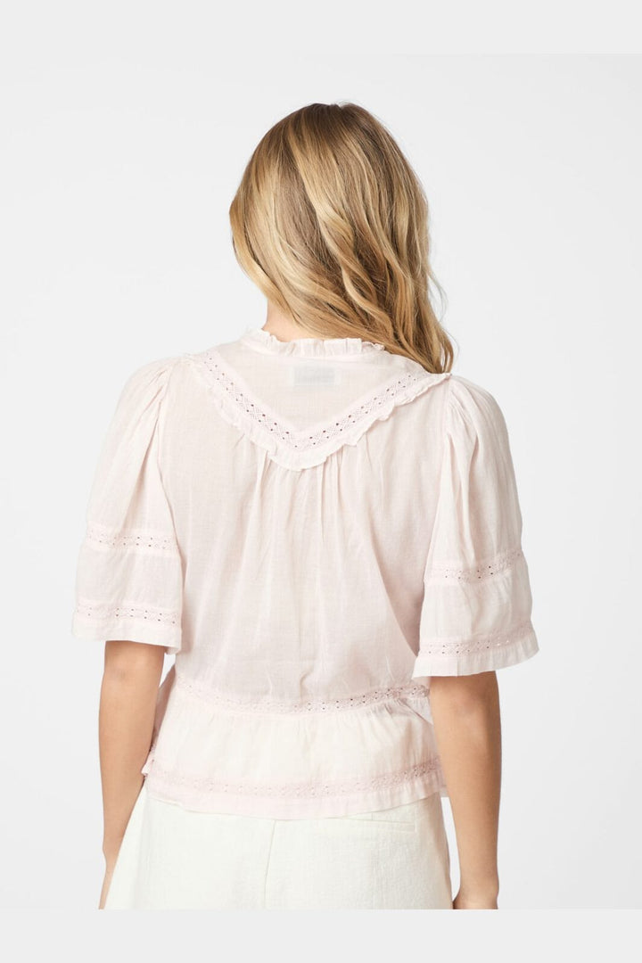 Neo Noir - Evienne S Voile Top 161856 - 754 - Light Pink