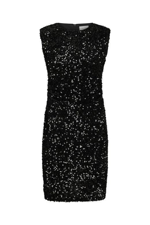 Neo Noir - Fanya Velvet Sequins Dress 167187 - 100 - Black