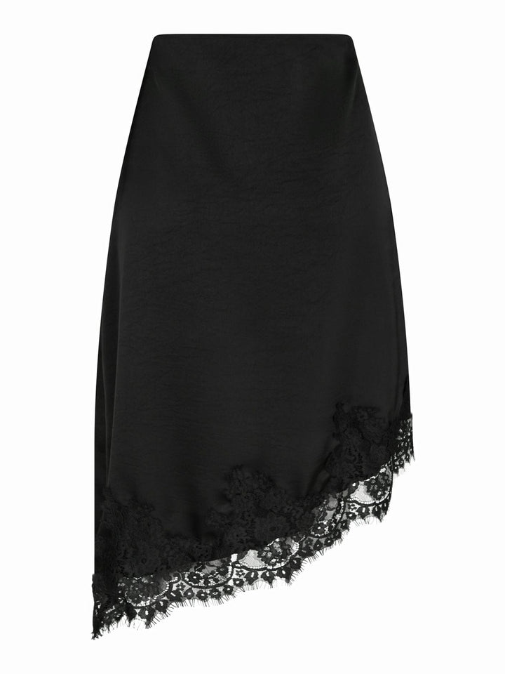 Neo Noir - Fiora Lace Skirt 167417 - 100 - Black Nederdele 