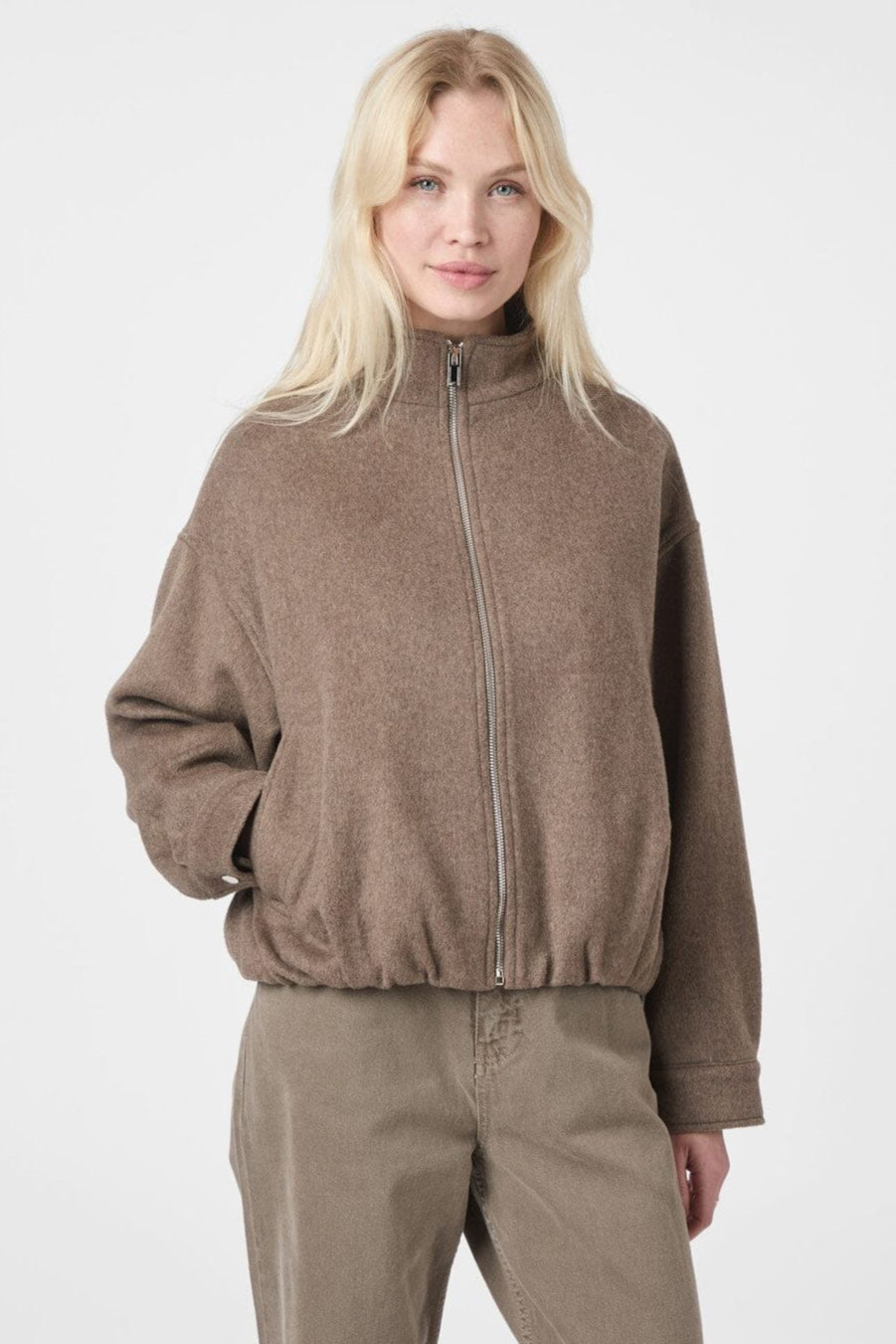 Neo Noir - Florine Wool Bomber Jacket 166100 - 928 - Light Brown