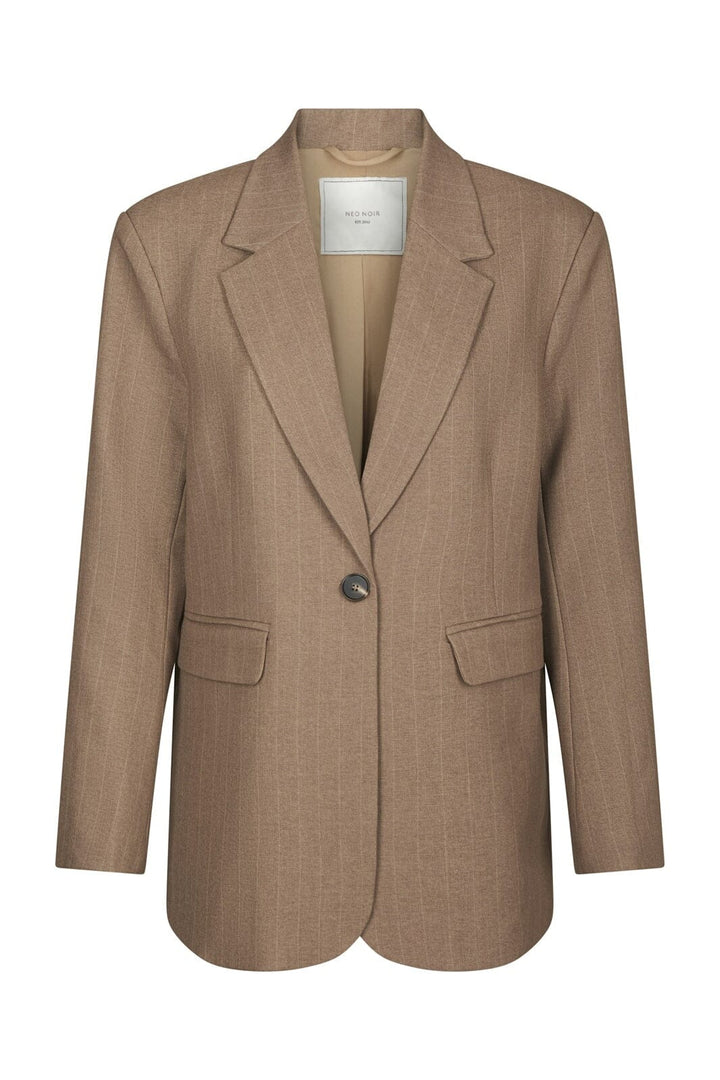 Neo Noir - Gaby Pinstripe Blazer 168204 - 214 - Taupe
