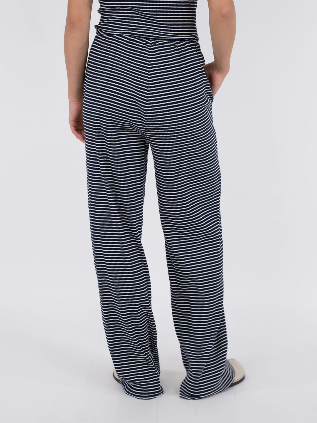 Neo Noir - Geri Stripe Pants - Dark Navy