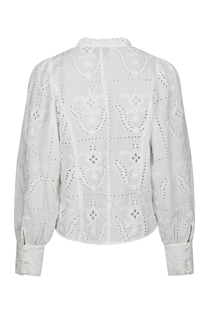 Neo Noir - Gilda Embroidery Blouse 167828 - 120 - White
