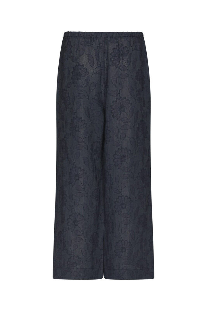 Neo Noir - Heifa Flower Stripe Pants 168495 - 534 - Dark Blue