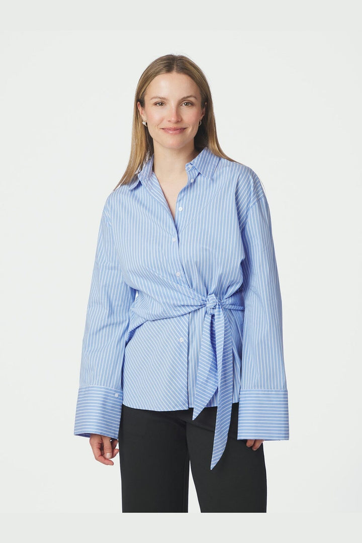 Neo Noir - Helisa Stripe Shirt 169821 - 145 - Light Blue