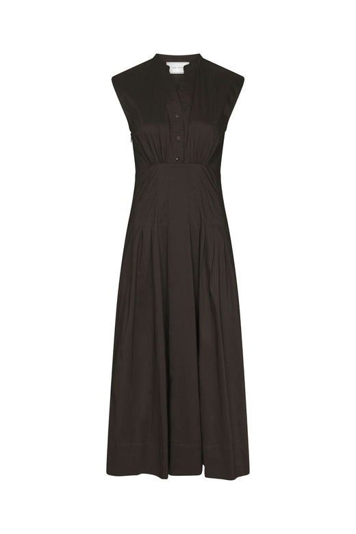 Neo Noir - Irena Poplin Dress 168329 - 584 - Chocolate Brown