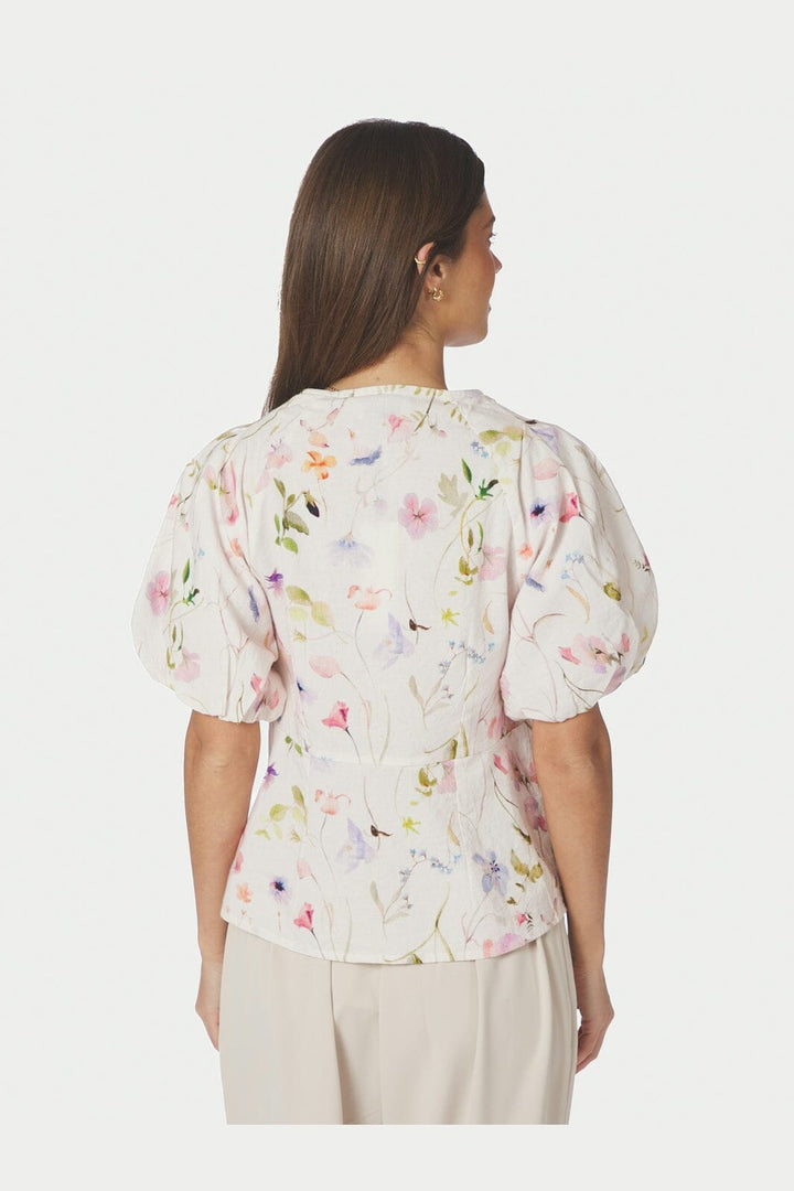 Neo Noir - Irina Flower Blouse 169056 - 121 - Off White