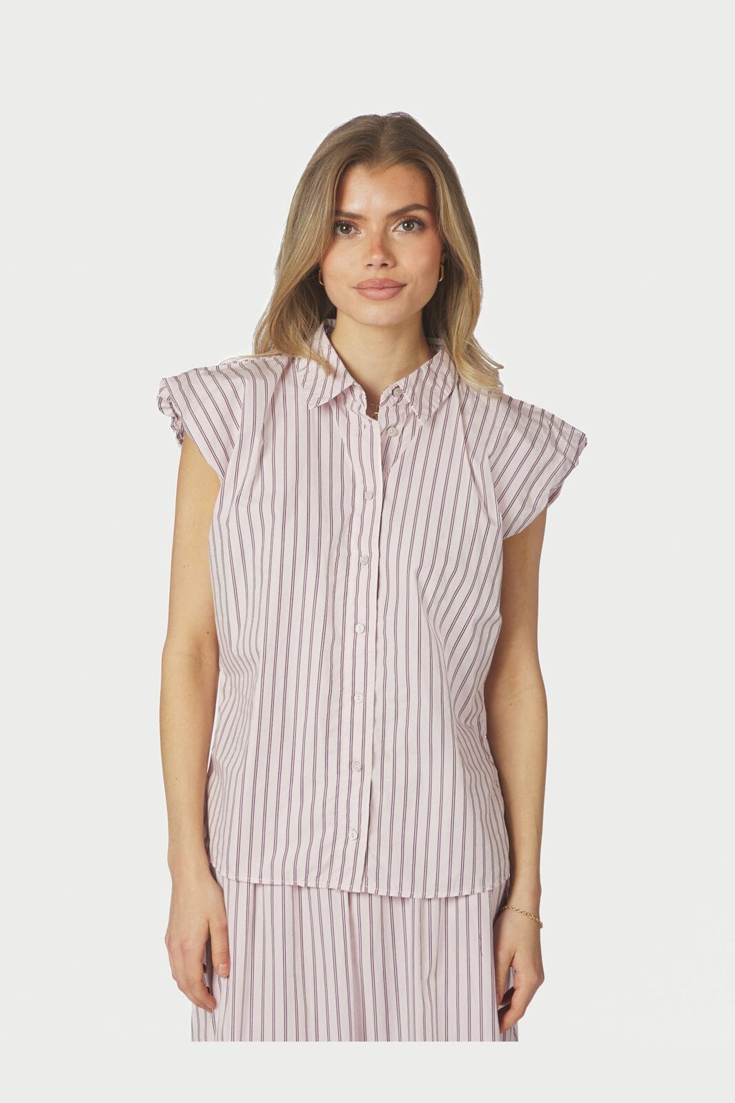 Neo Noir - Isella Double Stripe Top 169051 - 165 - Rose