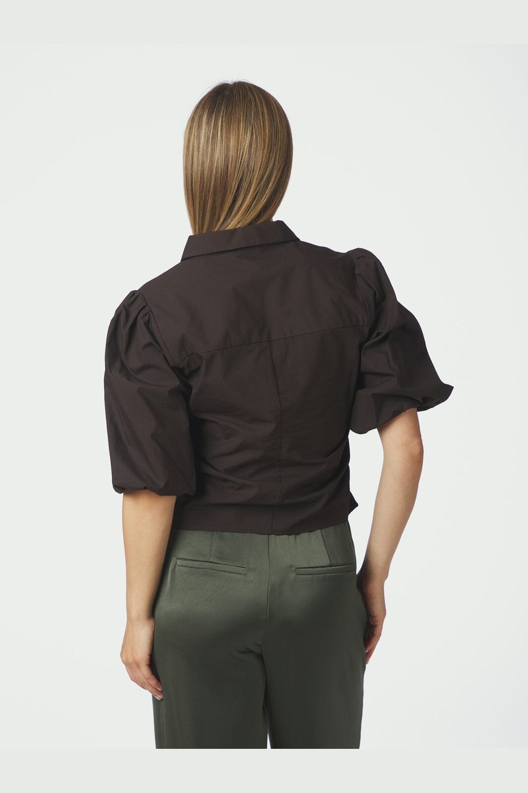 Neo Noir - Ismara Solid Shirt 169795 - 676 - Dark Brown