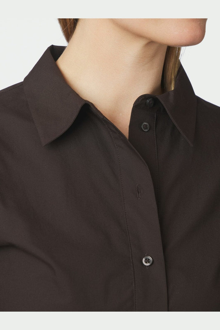Neo Noir - Ismara Solid Shirt 169795 - 676 - Dark Brown
