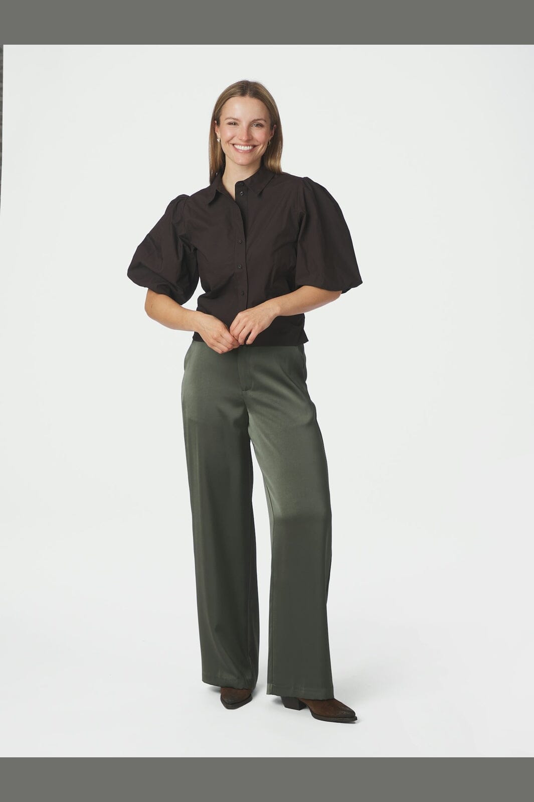Neo Noir - Ismara Solid Shirt 169795 - 676 - Dark Brown