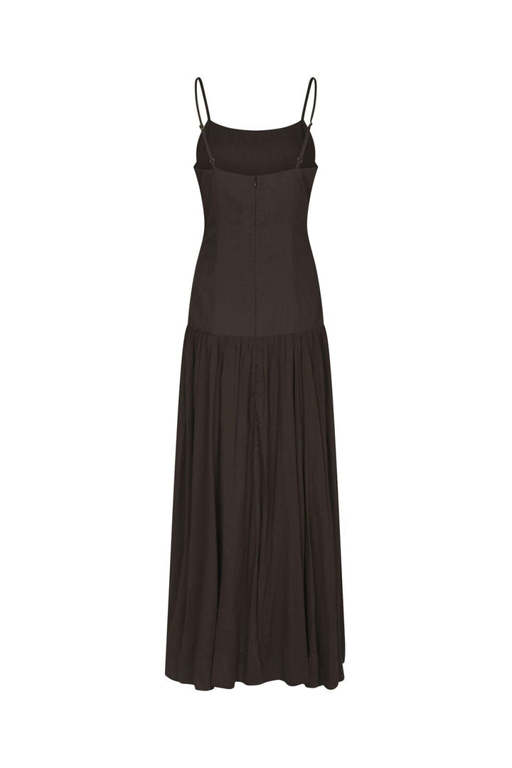 Neo Noir - Jackie S Voile Dress 165731 - 676 - Dark Brown