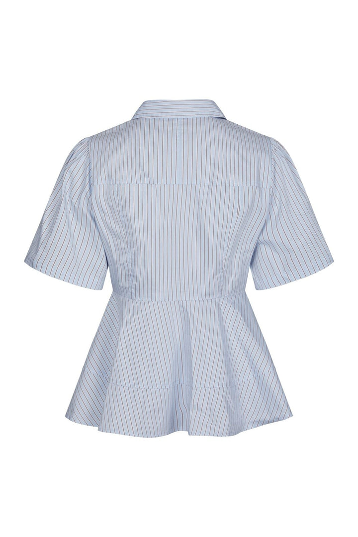 Neo Noir - Janelle Stripe Shirt 168838 - 417 - Blue/Brown Stripe
