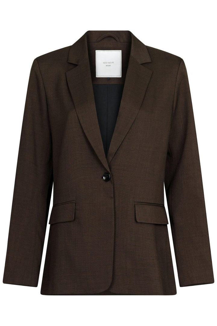 Neo Noir - Jarmon Melange Blazer - Mocca Melange Blazere 