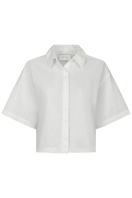 Neo Noir - Jasie Poplin Stone Shirt 165711 - 120 - White