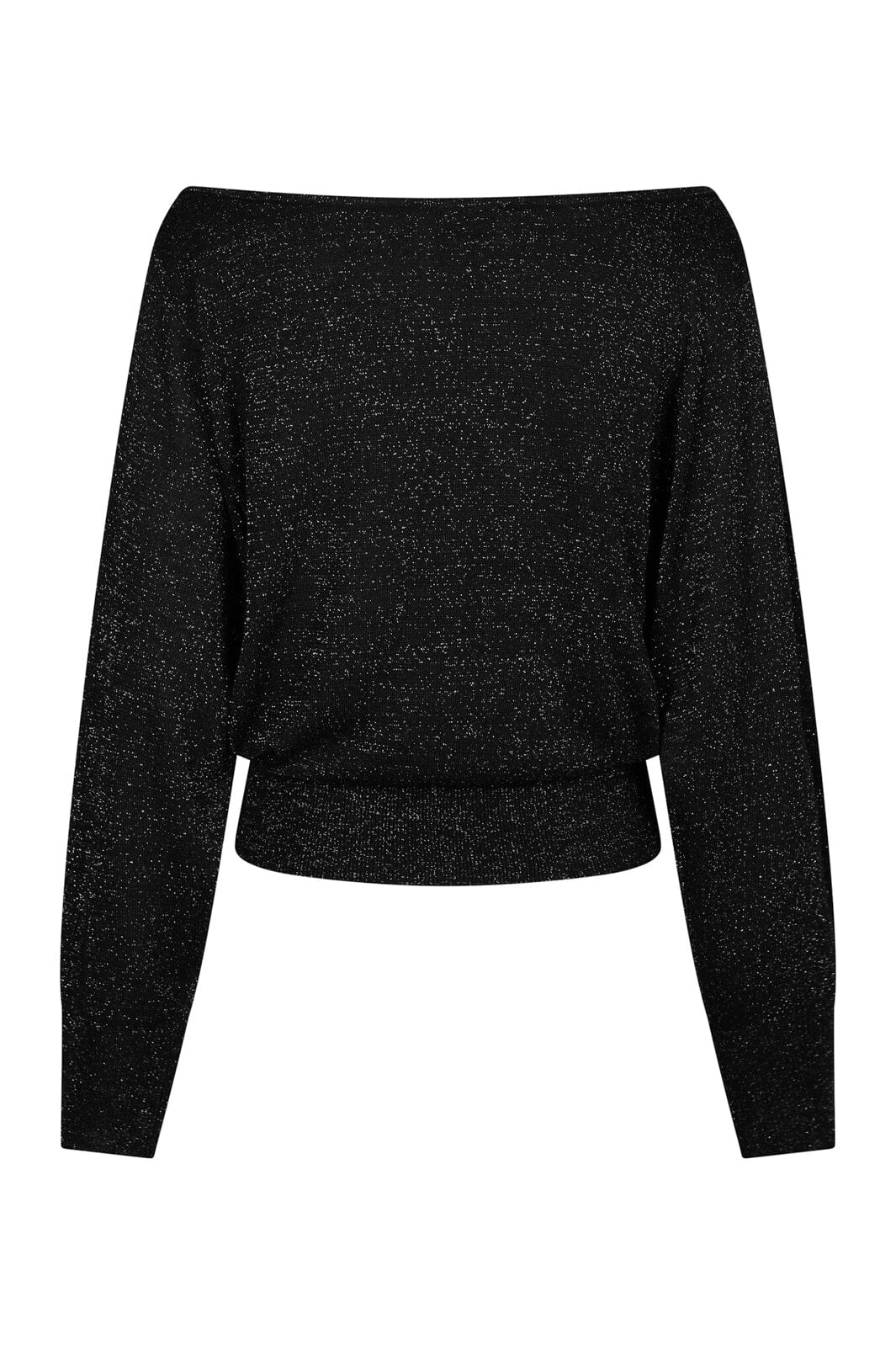 Neo Noir - Jessen Metallic Knit Blouse 171274 - 100 - Black