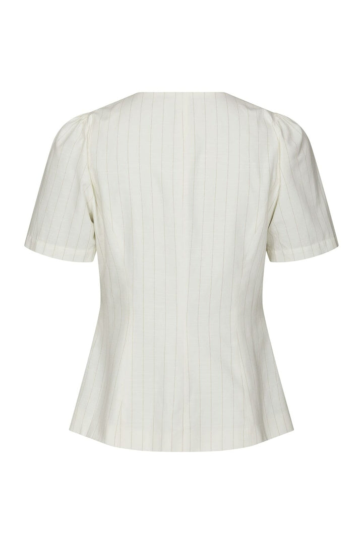 Neo Noir - Jules Summer Stripe Blouse 168850 - 979 - Taupe Stripe