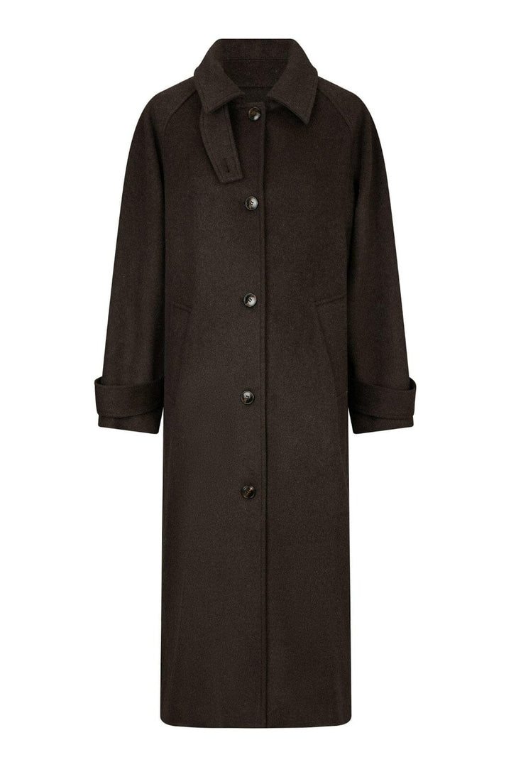 Neo Noir - Keaton Wool Coat 165499 - 584 - Chocolate Brown