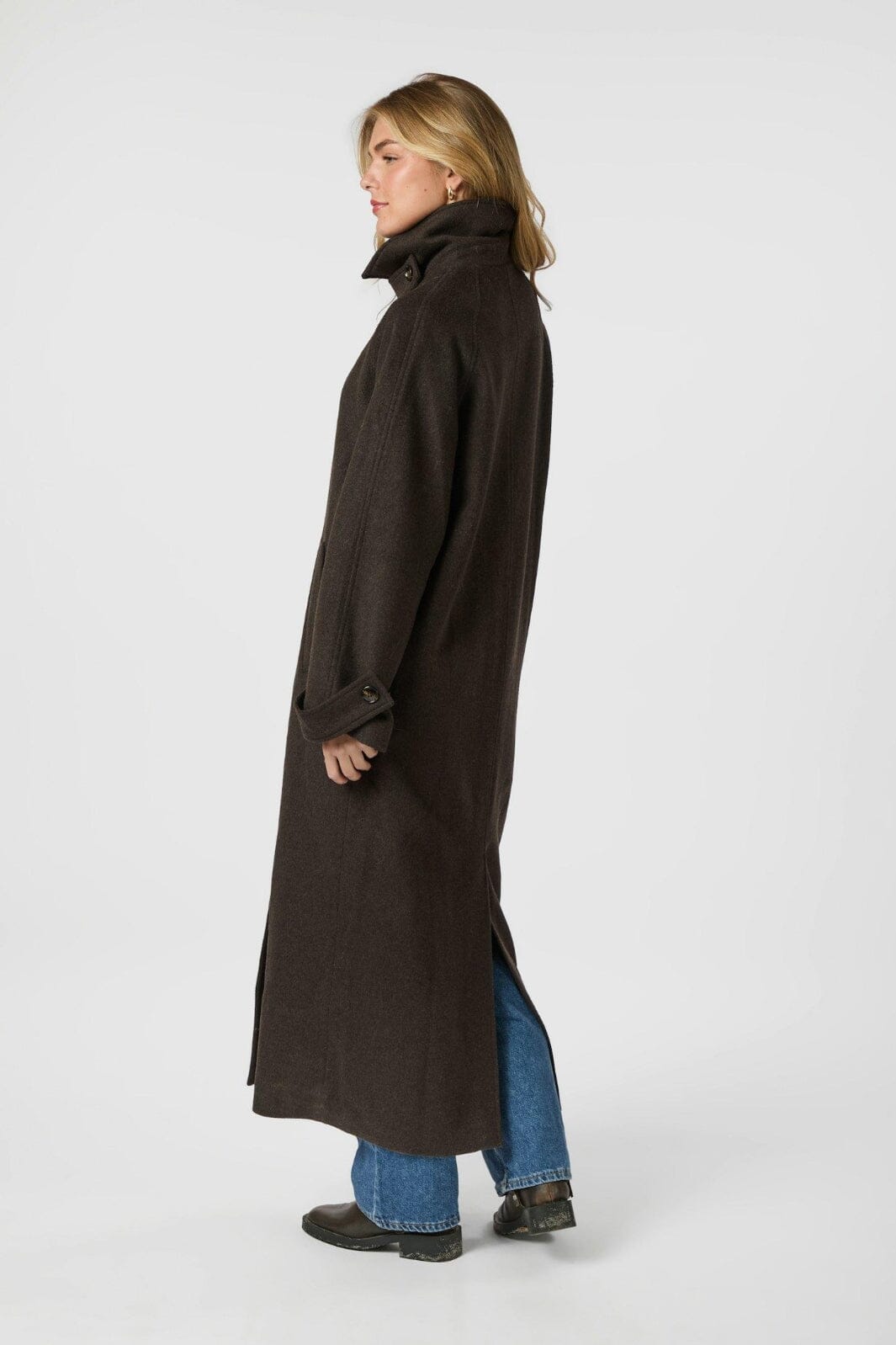 Neo Noir - Keaton Wool Coat 165499 - 584 - Chocolate Brown