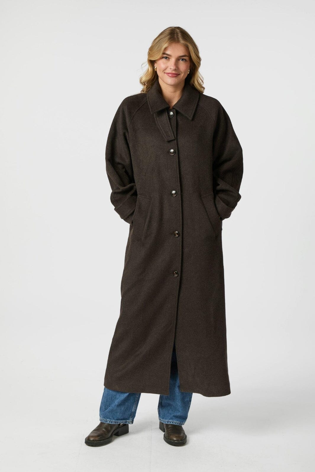 Neo Noir - Keaton Wool Coat 165499 - 584 - Chocolate Brown