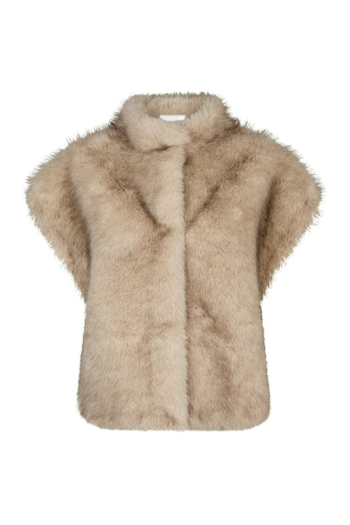 Neo Noir - Kevini Faux Fur Vest 164981 - 123 - Beige