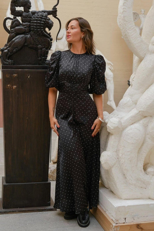 Neo Noir - Kikka Dot Dress 166646 - 100 - Black Kjoler 