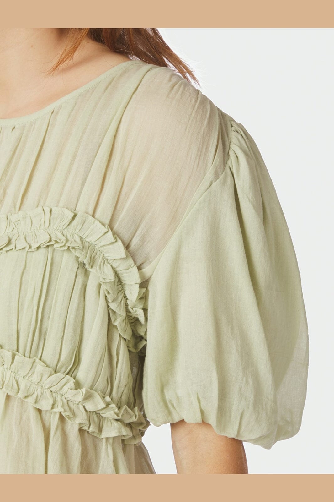 Neo Noir - Kiril S Voile Blouse 166388 - 236 - Pistachio