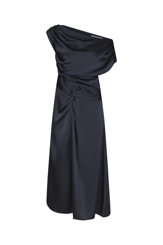 Neo Noir - Lilith Heavy Sateen Dress 168543 - 678 - Midnight Blue