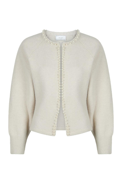 Neo Noir - Lilly Pearl Knit Cardigan - Ivory