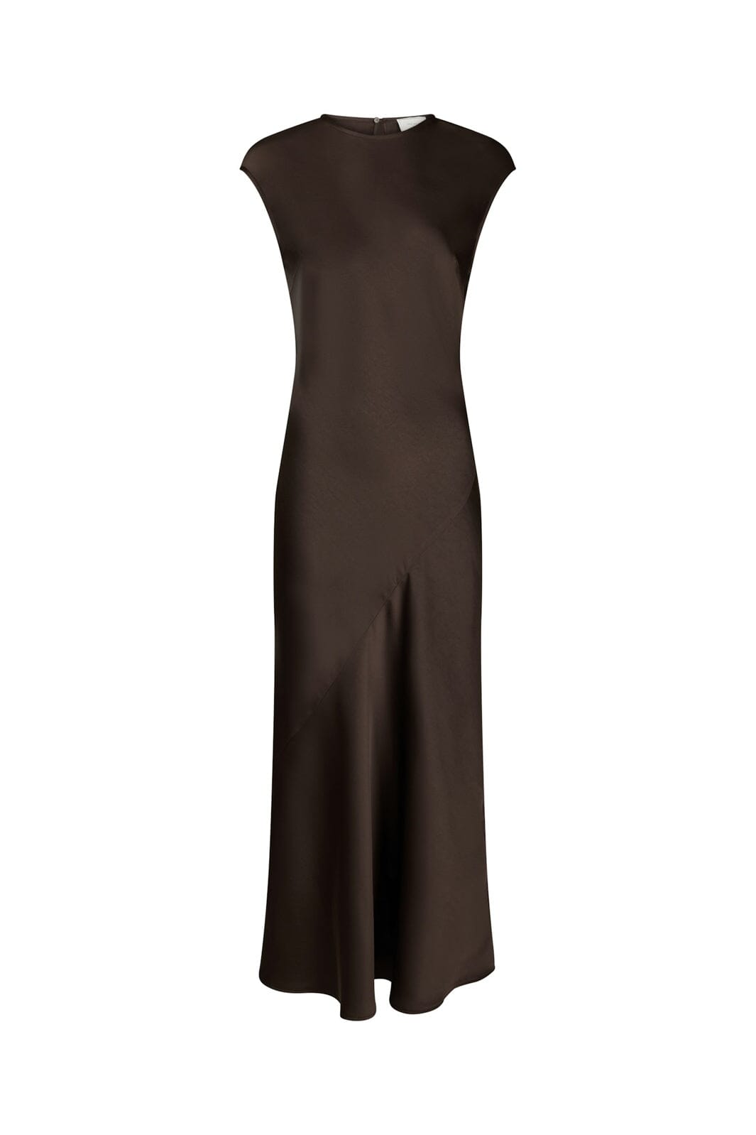 Neo Noir - Limana Heavy Sateen Dress 169609 - 676 - Dark Brown